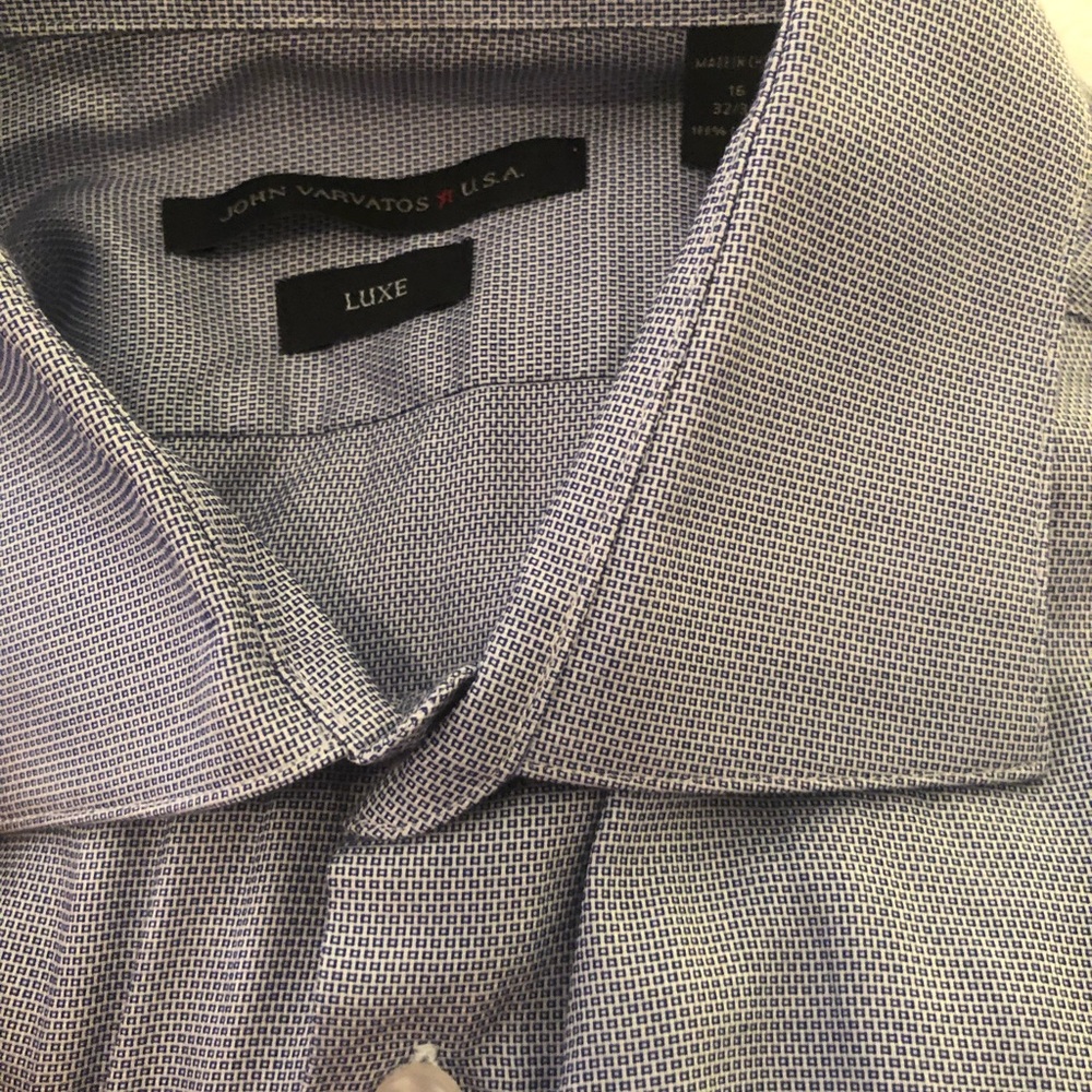 John Varvatos Luxe Pattern Button Down Shirt Size… - image 4